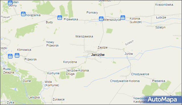 mapa Jarczów, Jarczów na mapie Targeo
