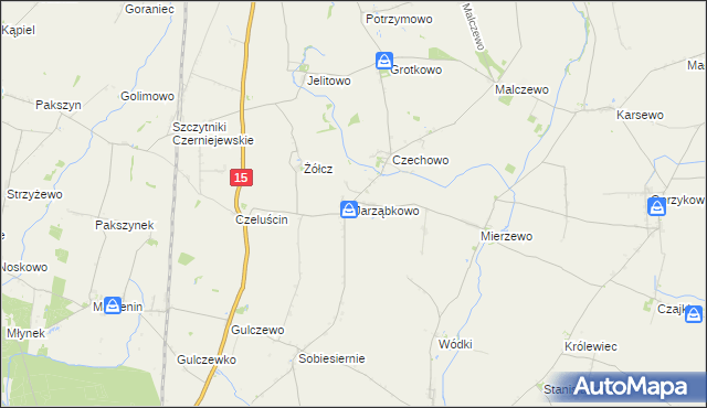 mapa Jarząbkowo, Jarząbkowo na mapie Targeo