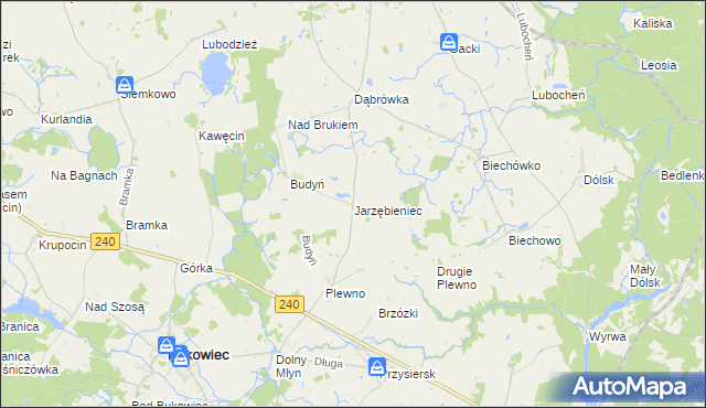 mapa Jarzębieniec, Jarzębieniec na mapie Targeo