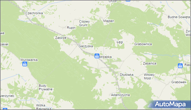 mapa Jastrząbka, Jastrząbka na mapie Targeo