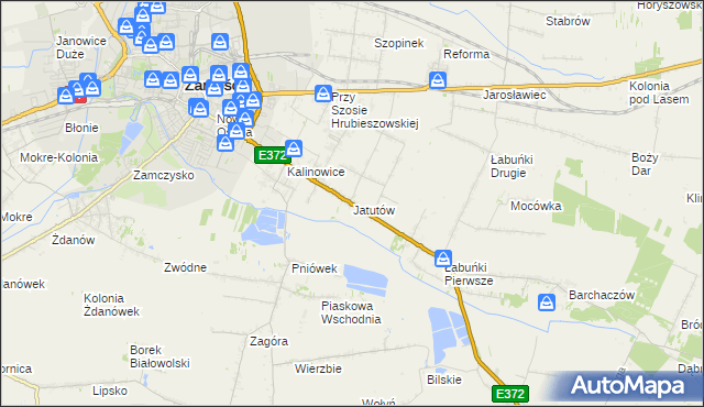 mapa Jatutów, Jatutów na mapie Targeo