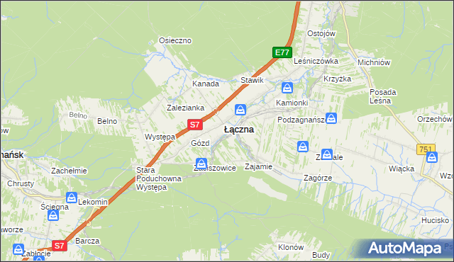 mapa Jęgrzna, Jęgrzna na mapie Targeo