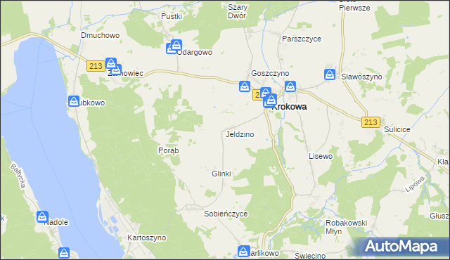 mapa Jeldzino, Jeldzino na mapie Targeo