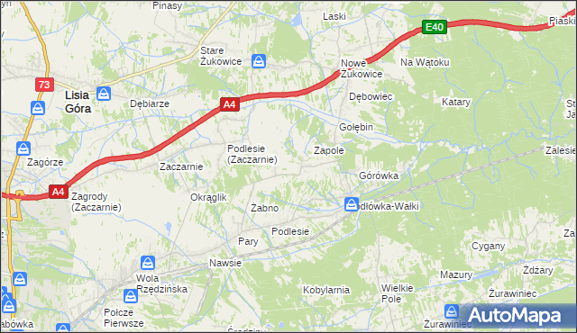 mapa Jodłówka gmina Tarnów, Jodłówka gmina Tarnów na mapie Targeo