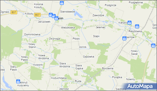 mapa Jonnik, Jonnik na mapie Targeo