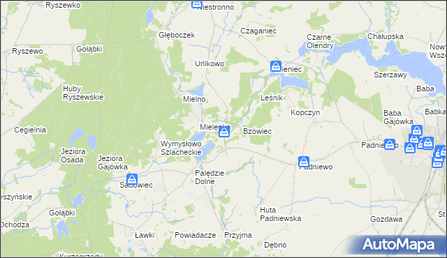 mapa Józefowo gmina Mogilno, Józefowo gmina Mogilno na mapie Targeo