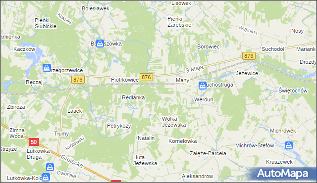 mapa Julianów gmina Tarczyn, Julianów gmina Tarczyn na mapie Targeo