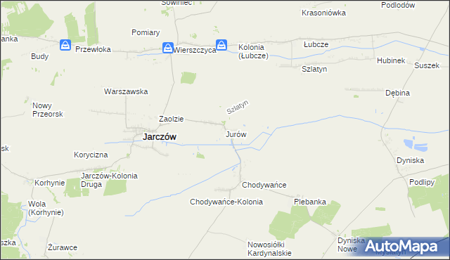 mapa Jurów, Jurów na mapie Targeo