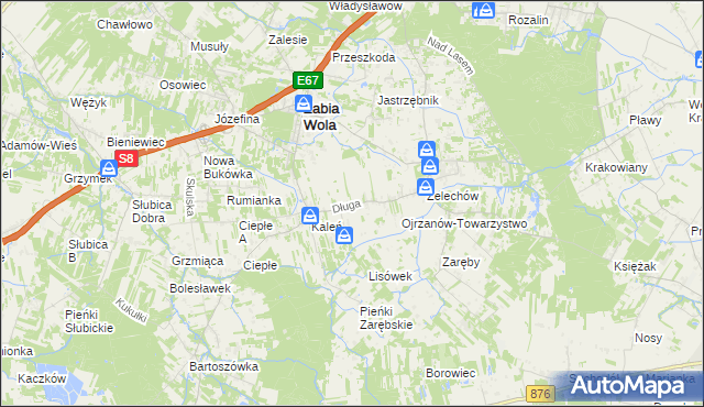 mapa Kaleń-Towarzystwo, Kaleń-Towarzystwo na mapie Targeo