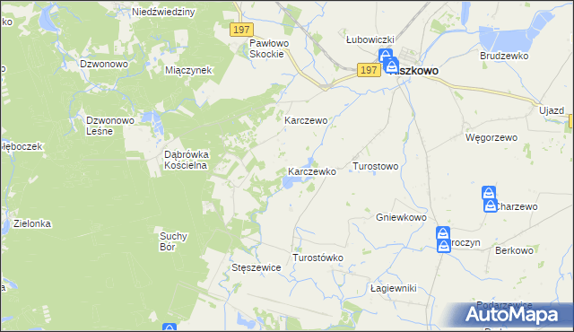mapa Karczewko, Karczewko na mapie Targeo