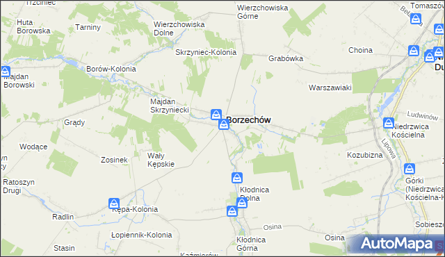 mapa Kępa Borzechowska, Kępa Borzechowska na mapie Targeo