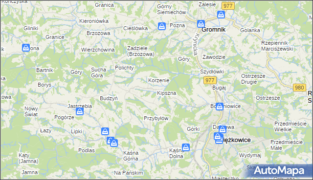 mapa Kipszna, Kipszna na mapie Targeo