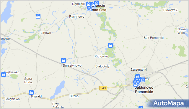 mapa Kitnówko, Kitnówko na mapie Targeo