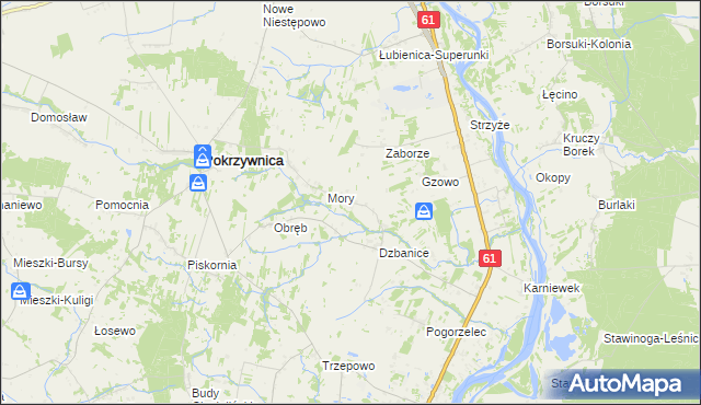 mapa Klaski, Klaski na mapie Targeo