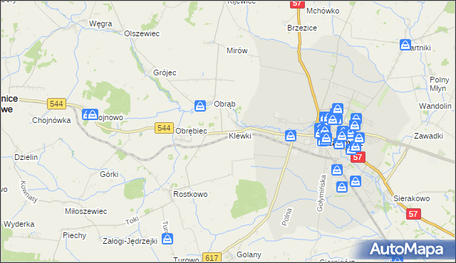 mapa Klewki gmina Przasnysz, Klewki gmina Przasnysz na mapie Targeo