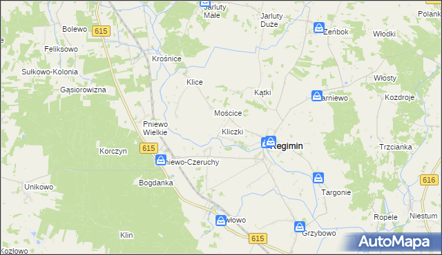 mapa Kliczki, Kliczki na mapie Targeo
