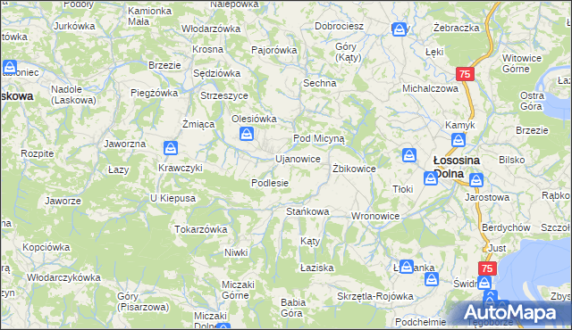 mapa Kobyłczyna, Kobyłczyna na mapie Targeo