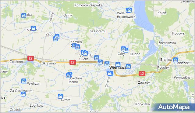 mapa Kochanów Wieniawski, Kochanów Wieniawski na mapie Targeo