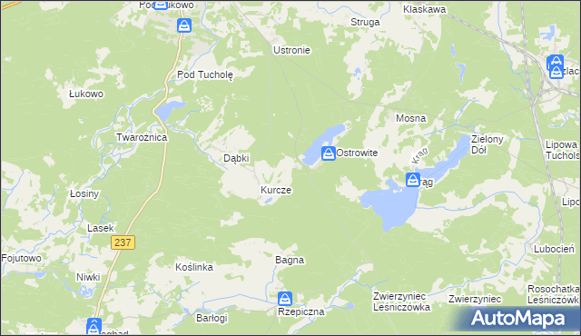 mapa Konewki, Konewki na mapie Targeo