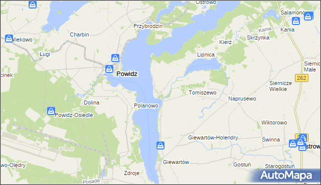 mapa Kosewo gmina Ostrowite, Kosewo gmina Ostrowite na mapie Targeo