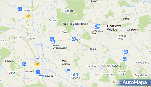 mapa Krzemionka, Krzemionka na mapie Targeo