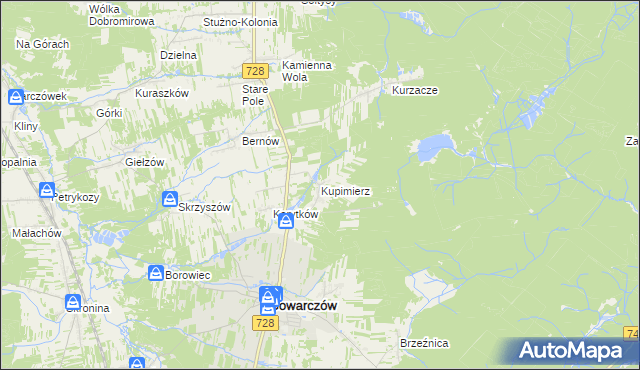 mapa Kupimierz, Kupimierz na mapie Targeo