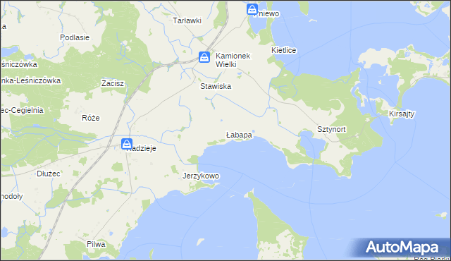 mapa Łabapa, Łabapa na mapie Targeo