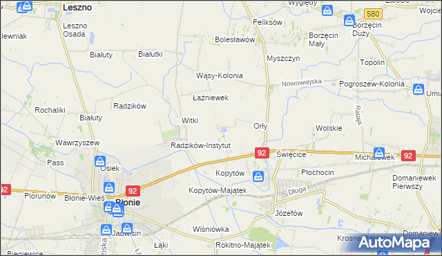 mapa Łaźniew, Łaźniew na mapie Targeo