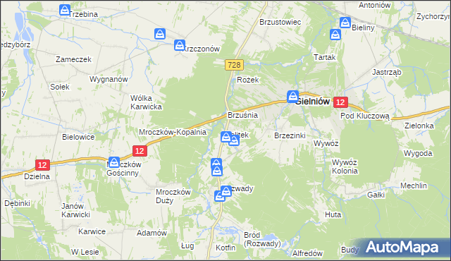 mapa Lelitek, Lelitek na mapie Targeo