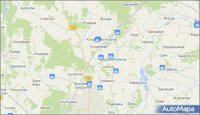 mapa Libiszów-Kolonia, Libiszów-Kolonia na mapie Targeo