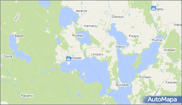 mapa Likszany, Likszany na mapie Targeo