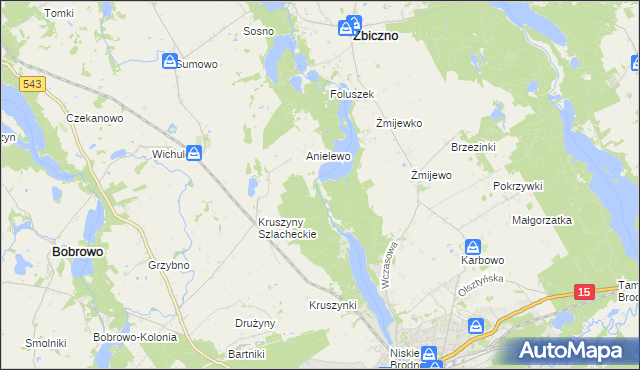 mapa Lisa Młyn, Lisa Młyn na mapie Targeo