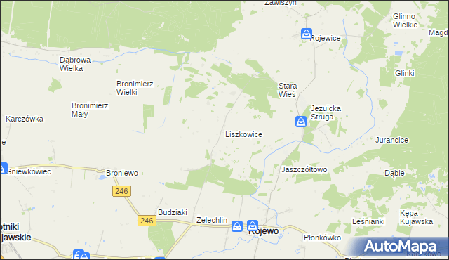 mapa Liszkowice, Liszkowice na mapie Targeo