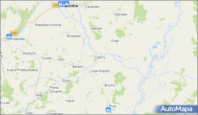 mapa Łoje-Awissa, Łoje-Awissa na mapie Targeo