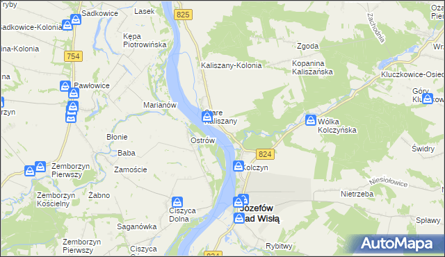 mapa Łopoczno, Łopoczno na mapie Targeo