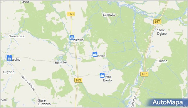 mapa Łośnica, Łośnica na mapie Targeo