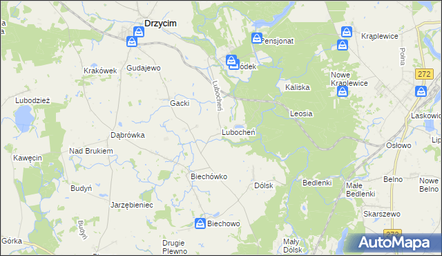 mapa Lubocheń, Lubocheń na mapie Targeo