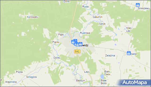 mapa Lubowidz powiat żuromiński, Lubowidz powiat żuromiński na mapie Targeo