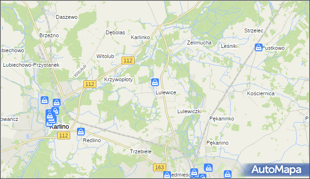 mapa Lulewice, Lulewice na mapie Targeo