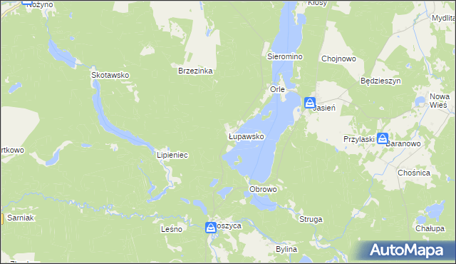 mapa Łupawsko, Łupawsko na mapie Targeo