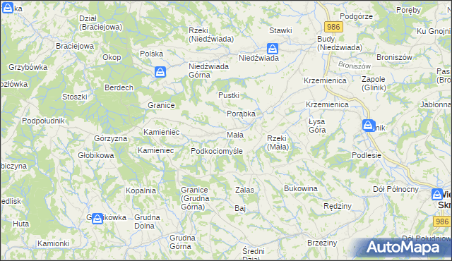 mapa Mała, Mała na mapie Targeo