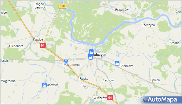 mapa Malczyce powiat średzki, Malczyce powiat średzki na mapie Targeo