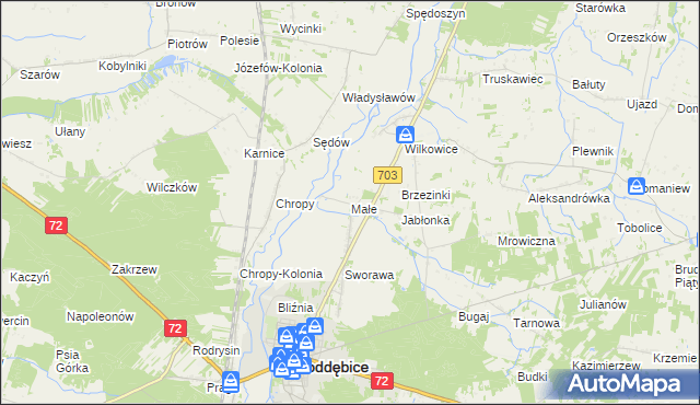 mapa Małe, Małe na mapie Targeo