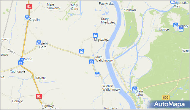 mapa Małe Walichnowy, Małe Walichnowy na mapie Targeo