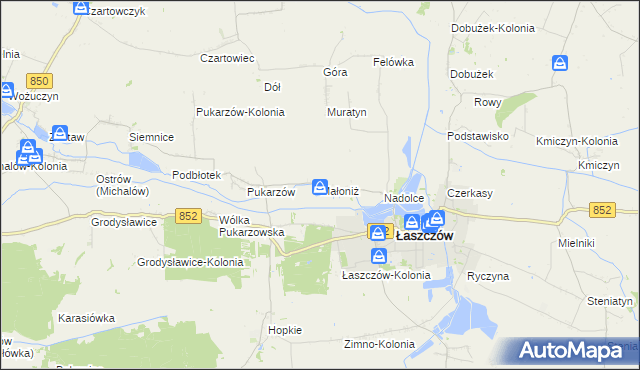 mapa Małoniż, Małoniż na mapie Targeo