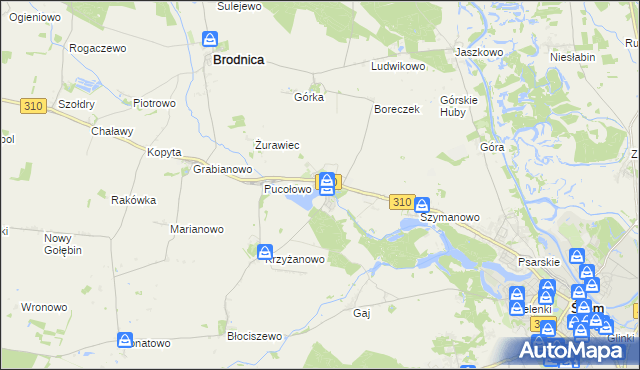 mapa Manieczki, Manieczki na mapie Targeo