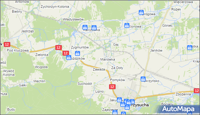 mapa Mariówka, Mariówka na mapie Targeo