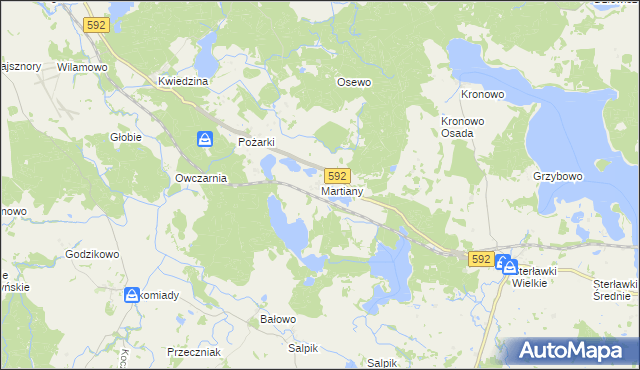 mapa Martiany, Martiany na mapie Targeo