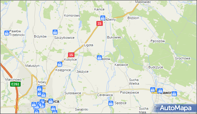 mapa Masłów, Masłów na mapie Targeo