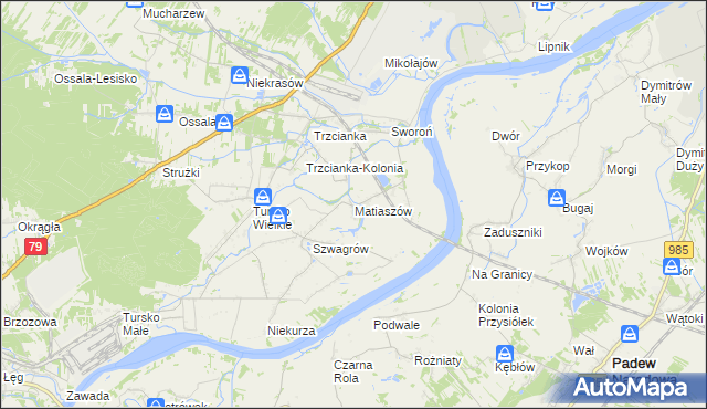 mapa Matiaszów, Matiaszów na mapie Targeo